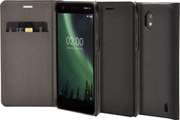 Nokia 2 (2017) - Slim Flip Case - Kunstleer - zwart