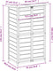 vidaXL - Tuinschuur - 83x57x140 - cm - massief - grenenhout - mokkakleurig