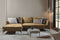 Tower living nottingham 2,5-ar + chaise l - adore 015 yellow orange