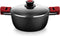 Kookpot met Glazen Deksel BRA A410324 Ø 24 cm Zwart 4 L