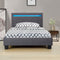 Juskys Verona - Gestoffeerd Bed - LED Verlichting - 90 x 200 cm - Grijs