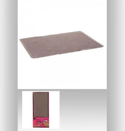 2 PACK - duurzame Siliconen bakmat taupe - 38 cm x 28 cm - hittebestendig tot 220° - antikleef - antislip - vaatwasserbestendig