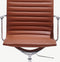 Furnicher Akira bureaustoel - Leren zitting - Chroom frame - In hoogte verstelbaar - Draaibaar - Cognac