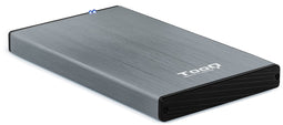 TooQ TQE-2527G - Externe behuizing - 2.5" SATA-600 - USB 3.2 (Gen1, 5Gb/s) - Grijs