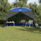 vidaXL - Camping - Muggennet - met - Deur - Blauw - voor - 5 - Personen - - - Waterdicht