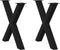 vidaXL - Eettafelpoten - 2 - st - X-vormig - 80x(72-73) - cm - staal - zwart