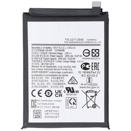 Battery suitable for Samsung Galaxy A02s, SM-A025F, Li-Polymer, 3.85V, 5000mAh, 19.2Wh, built-in, wi