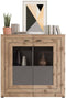 Furnilux Freno - Woonkamercombinatie - 350x40x195cm - Grijs Eiken
