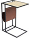 Lifa Living Magazine rek Manhattan - Tijdschriftenrek - Hout Veganistisch leer - Bruin - 35x45x63 (LxBxH)
