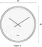 Zuiver Time Bandit Klok/ Wandklok Rond 60 cm Zwart