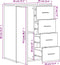 vidaXL - Dressoir - 59x39x80 - cm - bewerkt - hout - grijs - sonoma - eikenkleurig