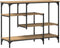 vidaXL - Console - Tafel - Artisan - Eiken - 100x35x75 - cm - Gelaagd - Hout - & - Staal