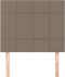 vidaXL - Hoofdborden - 2 - st - 80x5x78/88 - cm - stof - taupe