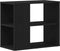 vidaXL - Dressoir - Zwart - Eik - 60x30x50 - cm - Bewerkt - Hout