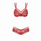 Ondergoed Set Obsessive 860 Rood S/M
