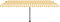 vidaXL - Luifel - vrijstaand - automatisch - 500x350 - cm - geel - en - wit