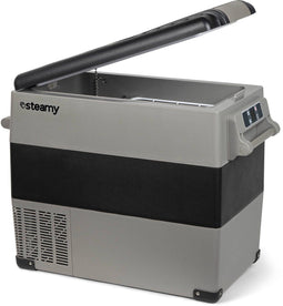 Steamy-E - Single Zone Elektrische Compressor Koelbox - 49 liter - Koelen en Vriezen - Grijs