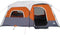 vidaXL - Tent - 9-persoons - waterdicht - met - LED - lichtgrijs - en - oranje