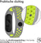 iMoshion Bandje Geschikt voor Xiaomi Mi Band 5 / 6 / Lime - iMoshion Siliconen sport band met inkliksysteem ronde drukknoop - Grijs