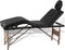 vidaXL - Inklapbare - massagetafel - 4 - zones - met - houten - frame - (zwart)
