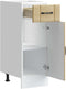 vidaXL - Keuken - onderkast - Lucca - bewerkt - hout - sonoma - eikenkleurig