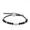 Diesel Beads - Kralenarmband - Zwart agaat - Zwart (Lengte: 16.50-25.00cm)