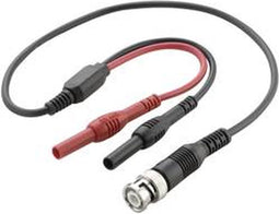 VOLTCRAFT BNC-meetsnoer 0.50 m Zwart, Rood