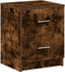 vidaXL - Nachtkastjes - 2 - st - met - 2 - lades - 40x36x50 - cm - gerookt - eikenkleurig