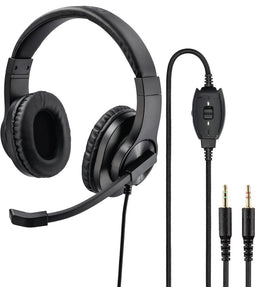 Hama HS-P300 - Over-Ear headset met flexibele microfoonarm - Zwart