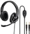 Hama HS-P300 - Over-Ear headset met flexibele microfoonarm - Zwart