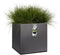 Elho Vivo Next - Plantenbak - 100% Gerecycled Plastic met Waterreservoir - Living black - L 39.0 x H 37.9 cm