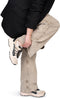 POSH by Poelman AYOKI - Dames sneakers - Chunky zool 4 cm - Beige met Zwart