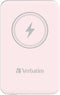 Verbatim Charge 'n' Go - Powerbank 5000 mAh - Magnetisch Draadloos Opladen - Roze