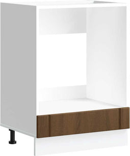 vidaXL - Ovenkast - Lucca - bewerkt - hout - bruin - eikenkleur