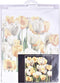 Thea Gouverneur - Borduurpakket met telpatroon - 3065.05 - Voorgesorteerde DMC Garens - Tulpen - Zwart Aida - 24 cm x 24 cm - DIY Kit