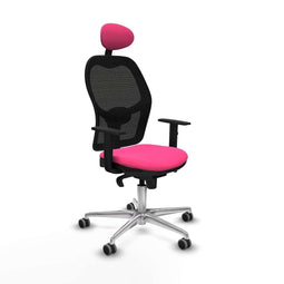 Jorquera Piqueras y Crespo 1D086G1 - Bureaustoel met hoofdsteun - Verstelbare hoogte - Roze