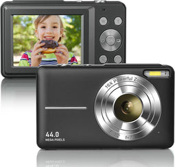Digitale Camera - Compactcamera - 16x zoom 1080P 44MP - Zwart