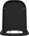 vidaXL - Snelle - Beugel - Toiletbril - met - Soft - Close - in - Duroplast - - - Zwart