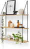 LIFA LIVING Wandrek - Industrieel - 3 planken - Zwart