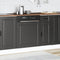 vidaXL - Vaatwaspaneel - Porto - 60x1,5x67 - cm - bewerkt - hout - zwart