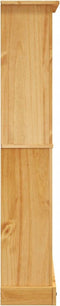 vidaXL - Boekenkast - grenenhout - met - 4 - planken - Corona-stijl - 80x29x150 - cm