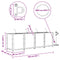vidaXL - Tuinplantbakken - met - Waterirrigatiesysteem - - - 4 - stuks - - - Grijs