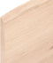 vidaXL - Wandschap - 100x10x2 - cm - onbehandeld - massief - eikenhout