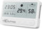 Qumax Digitale Hygrometer - Thermometer - Klok Wekker Kalender - Wit