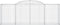 vidaXL - Schanskorven - 4 - st - gewelfd - 300x50x100/120 - cm - ijzer