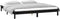 vidaXL - Bedframe - LED - massief - hout - zwart - 160x200 - cm