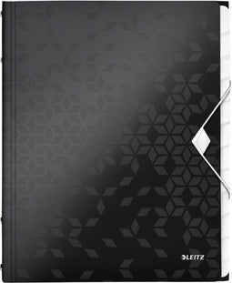 Sorteermap Leitz WOW 12 tabbladen PP zwart - 4 stuks