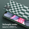 Selencia Hoesje Geschikt voor iPhone 11 Hoesje Met Koord - Selencia Siliconen design hoesje met afneembaar koord - Groen / Irregular Check Green