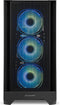 NOX Hummer Plasma - Midi Tower PC - 3x 120 mm ventilatoren - Zwart