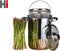 Haushalt RVS Aspergepan met Glazen Deksel - 21 cm - 4 Liter